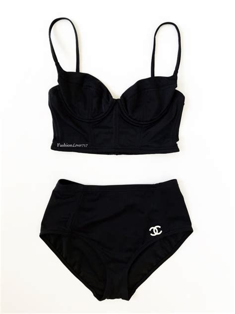 chanel bathing suit bikini|Swimsuit .